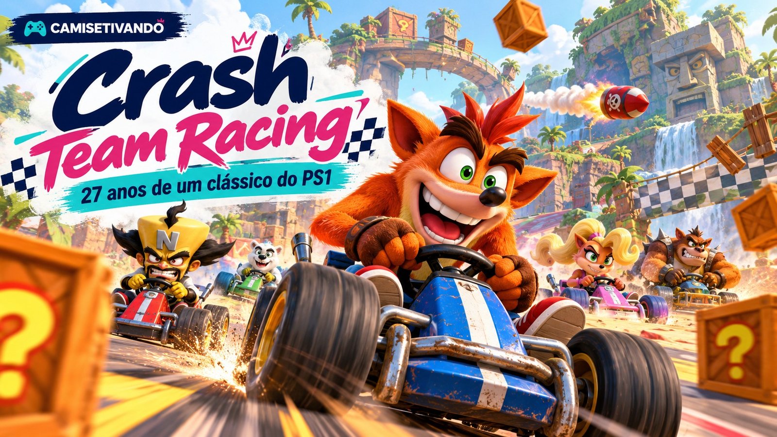 Crash Team Racing completa 27 anos: a história do clássico de corrida do PS1